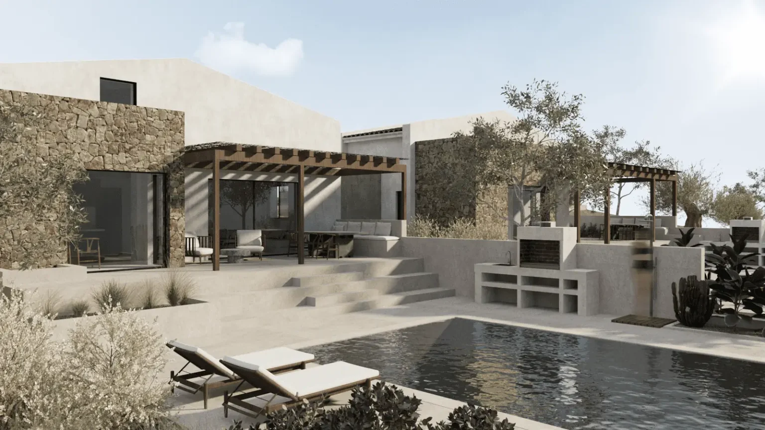 Exterior design Polychrono halkidiki Maya Greece