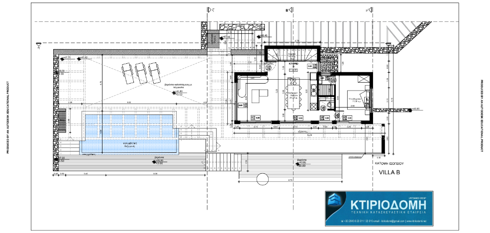 Architectural sketches Three stunning villas - Desimi Lefkada By Maya – Development and Construction